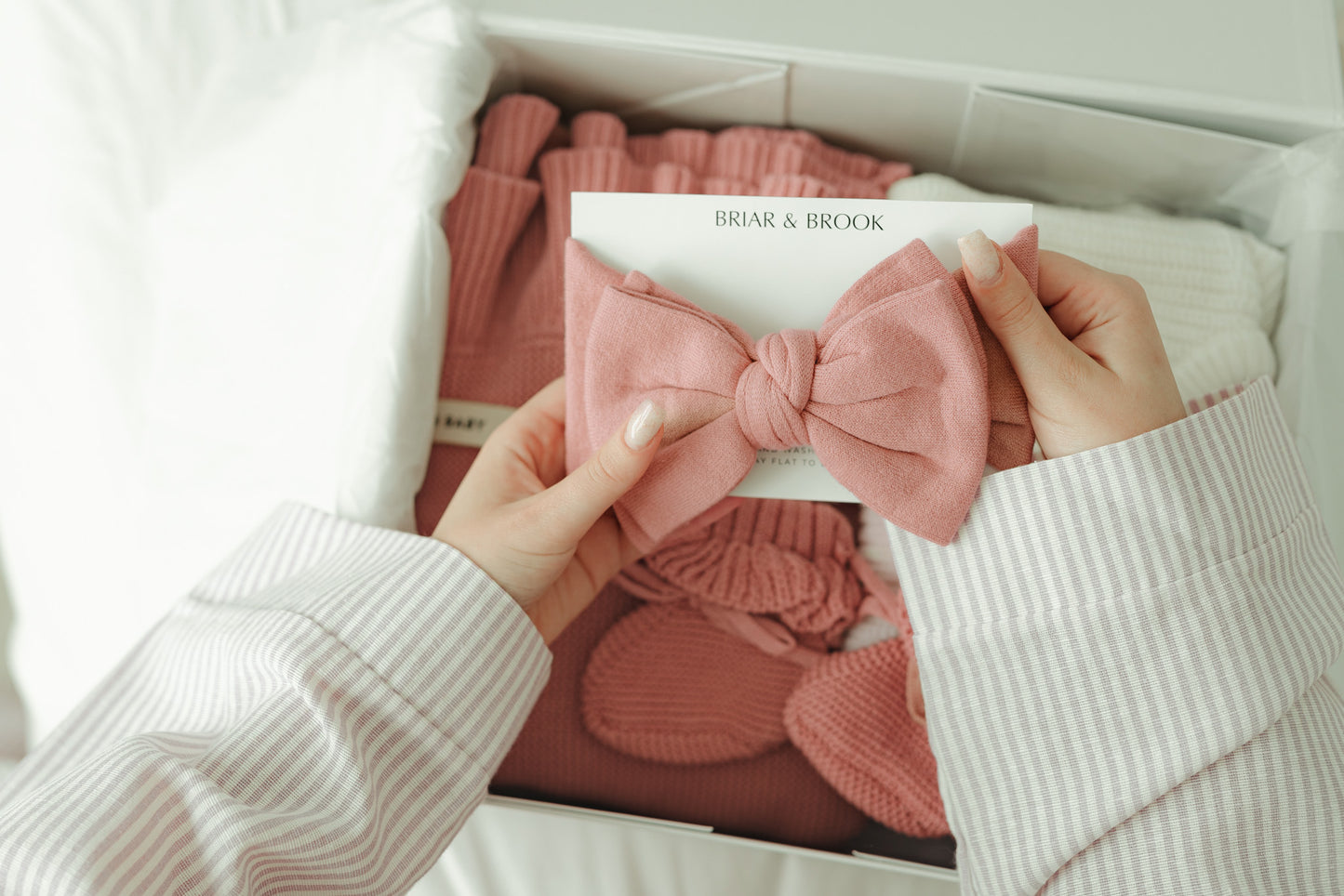 Top Knot Headband Bow- Dusty Rose