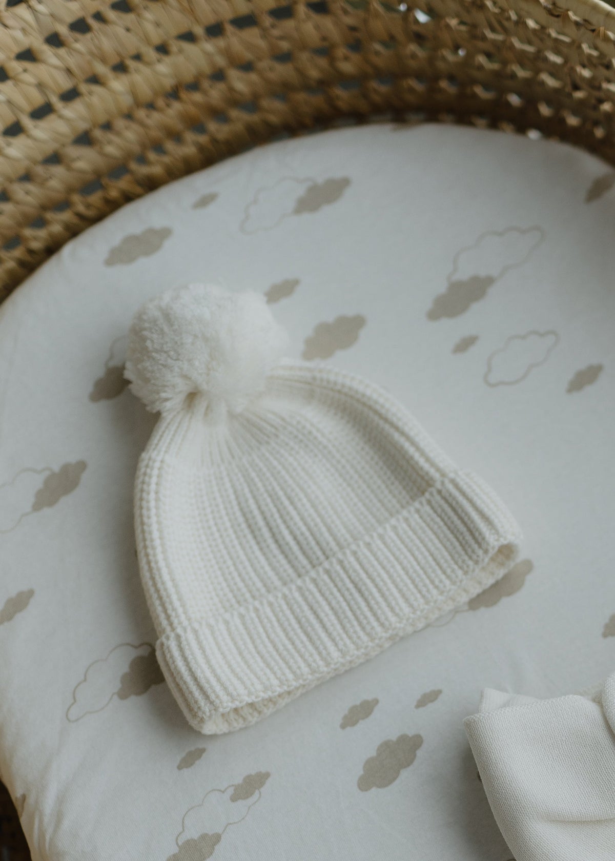 Oversized Knit Bow Headband- Ivory