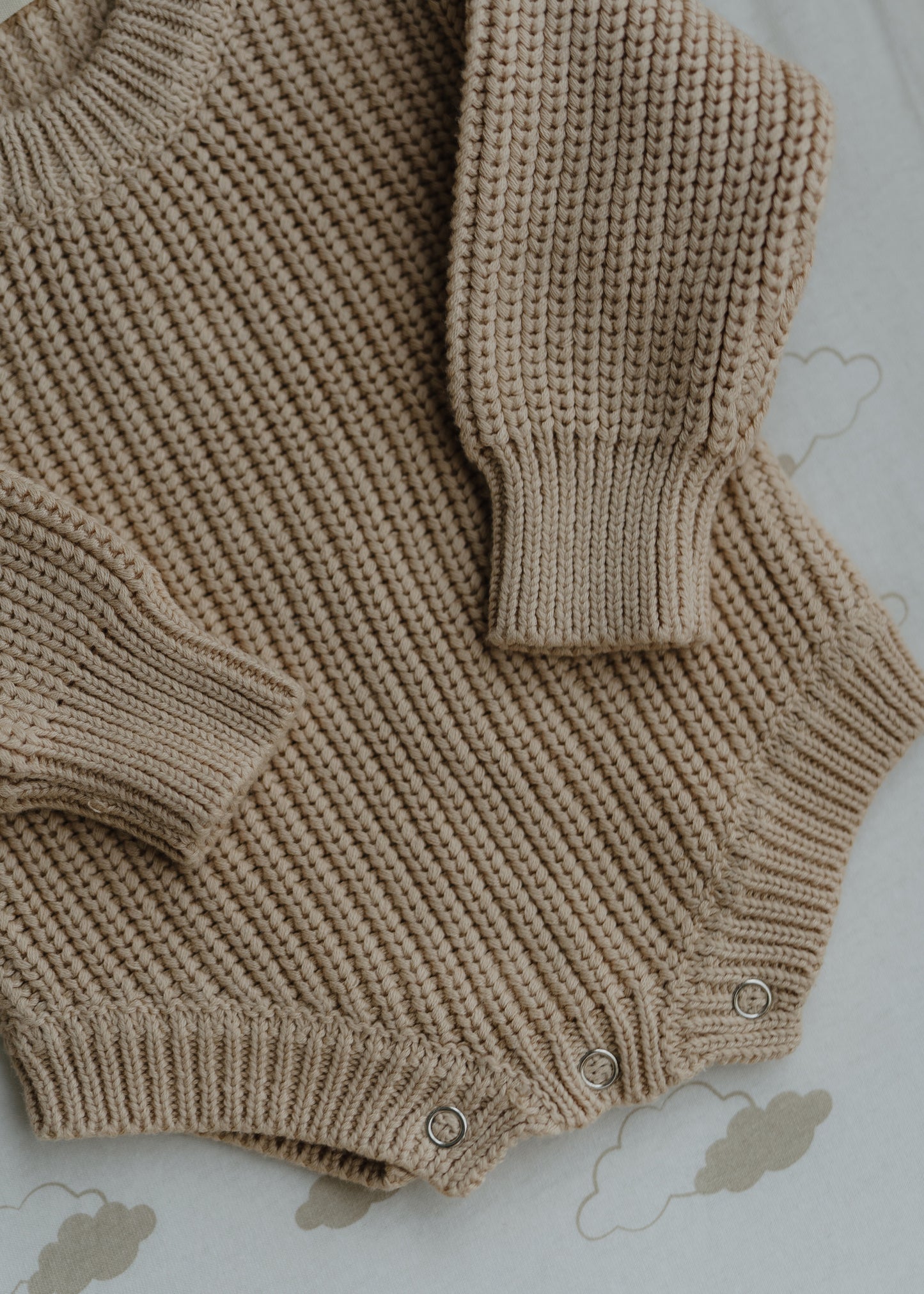 Chunky Knit Romper — Oat
