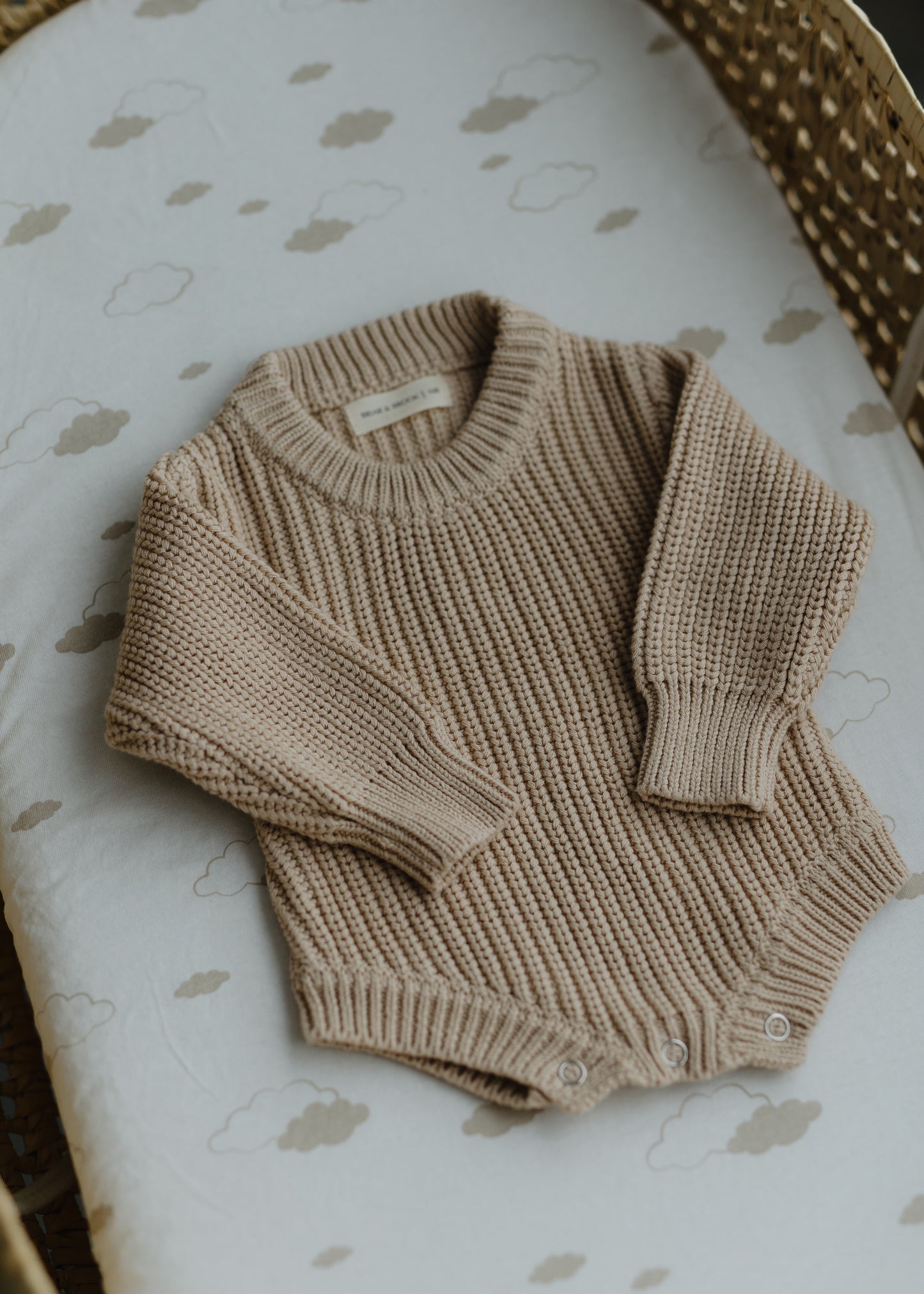 Chunky Knit Romper — Oat