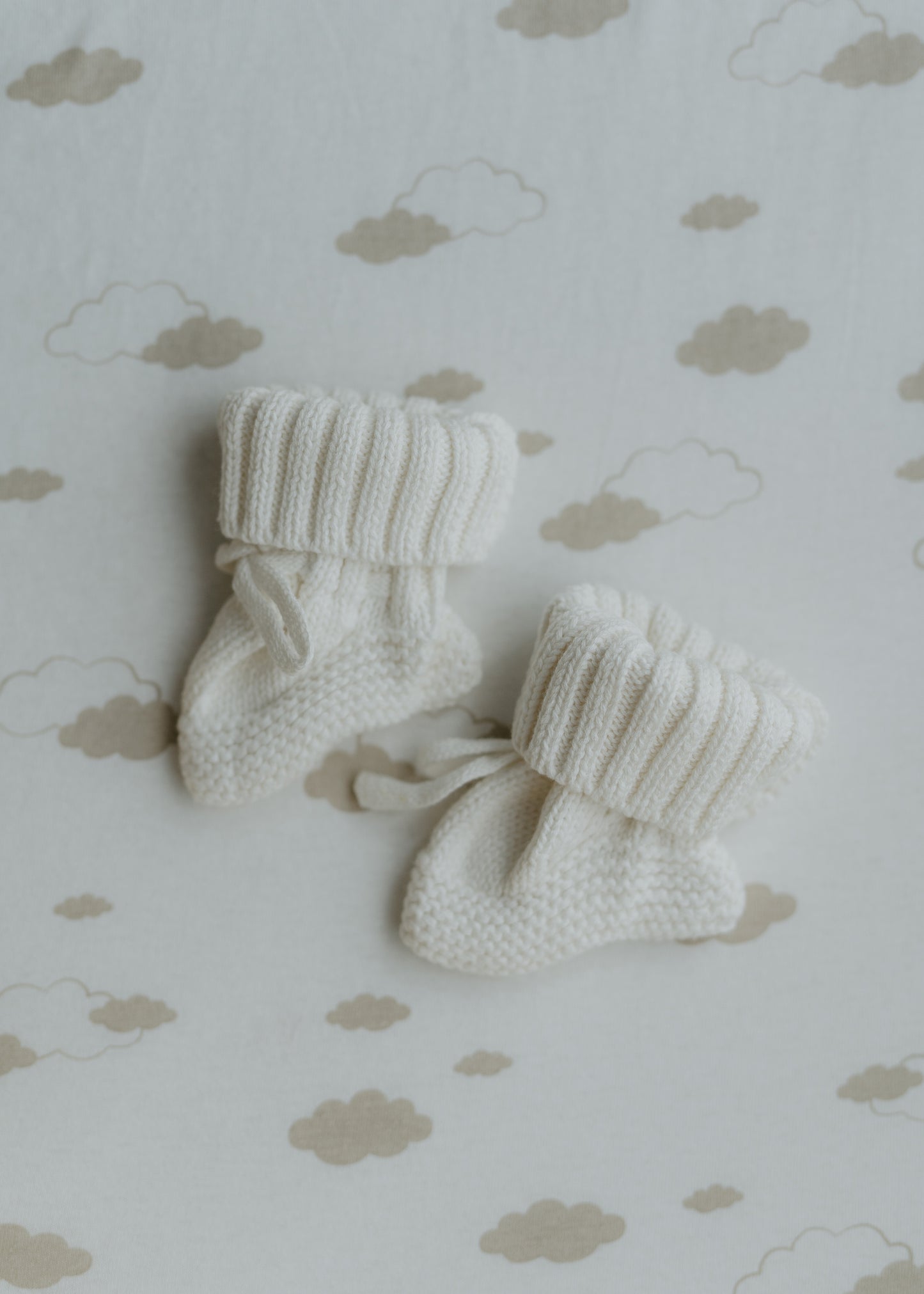 Knit Booties- Ivory