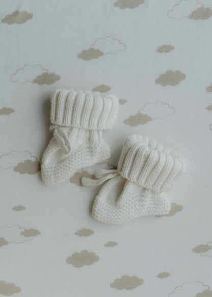 Knit Booties- Ivory