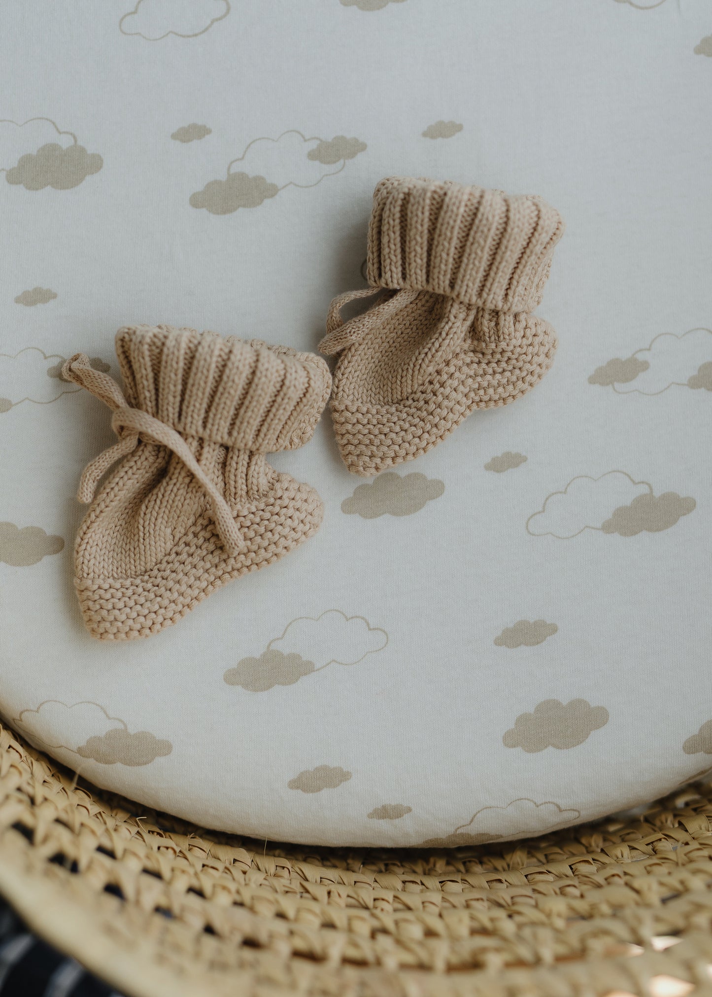 Knit Booties- Oat