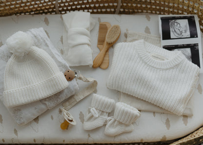 Chunky Knit Romper — Ivory