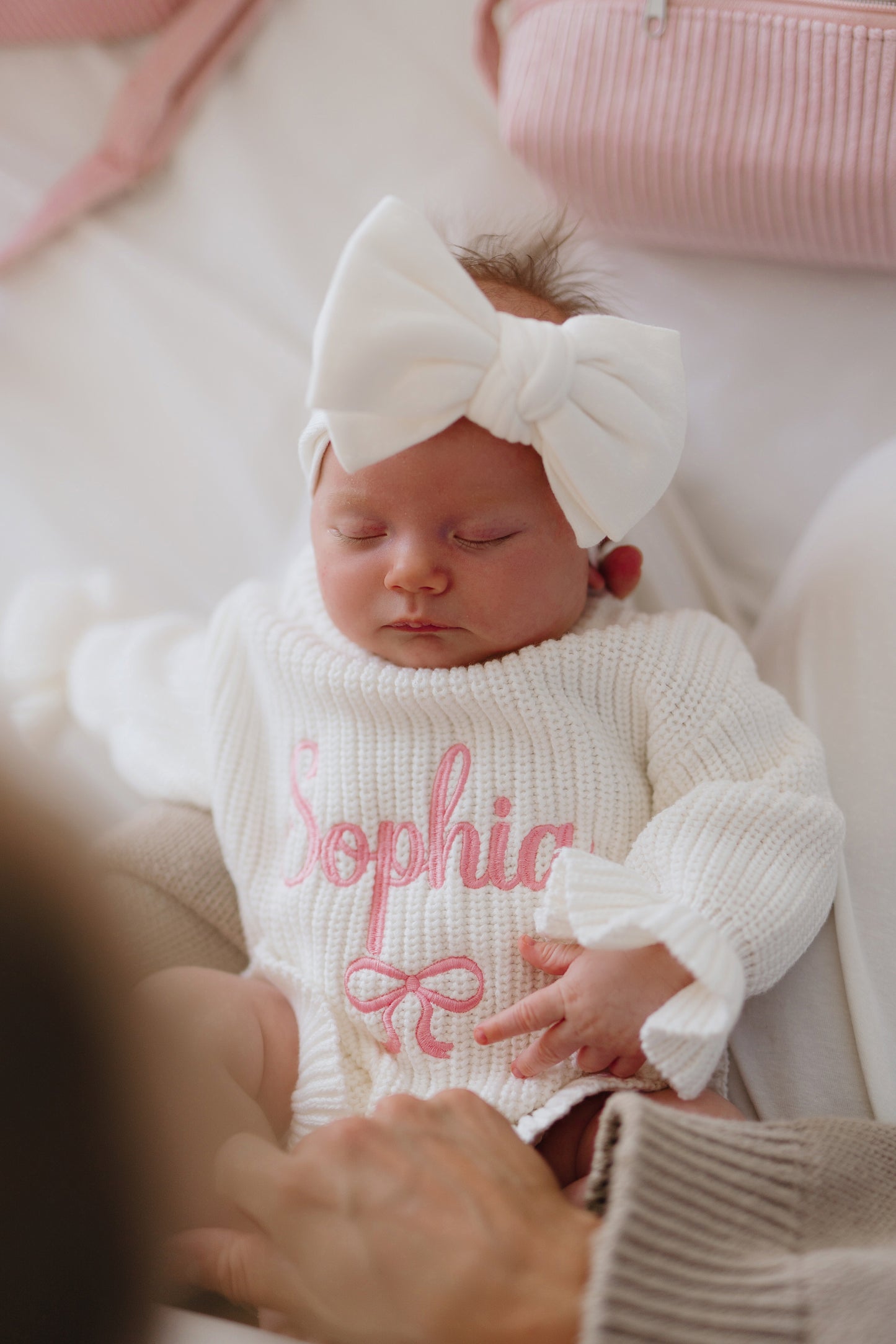 Ruffle Knit Romper — Ivory