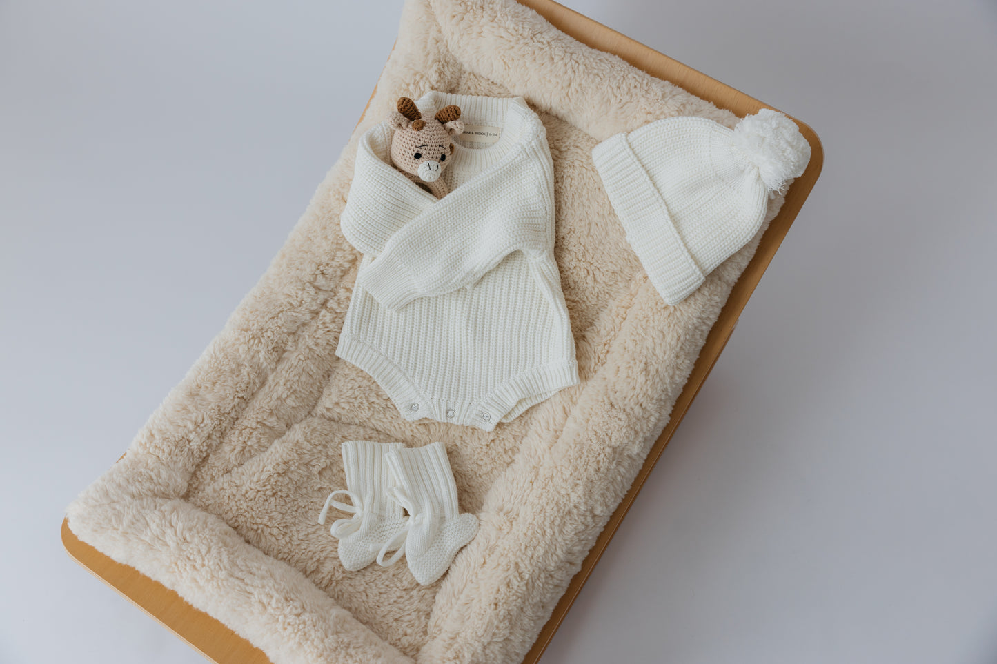 Chunky Knit Romper — Ivory