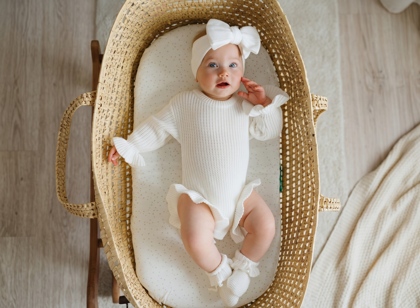 Baby Girl Knit Outfit Set