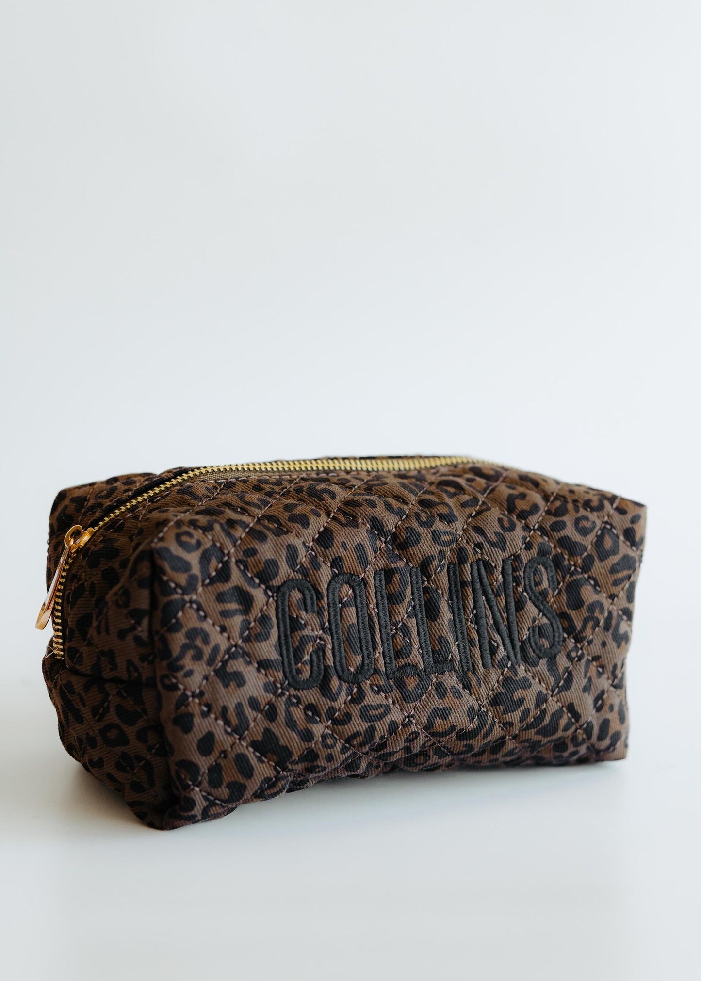 Leopard cosmetic bag