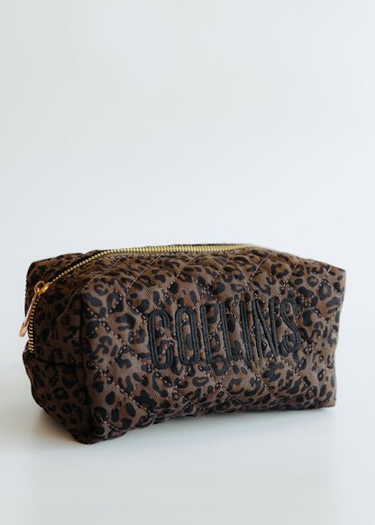 Leopard cosmetic bag