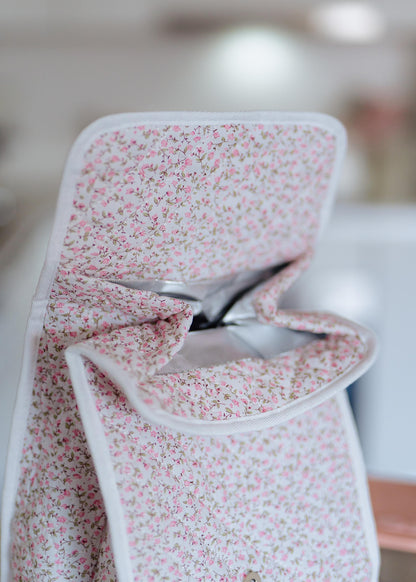 Quilted floral lunch bag