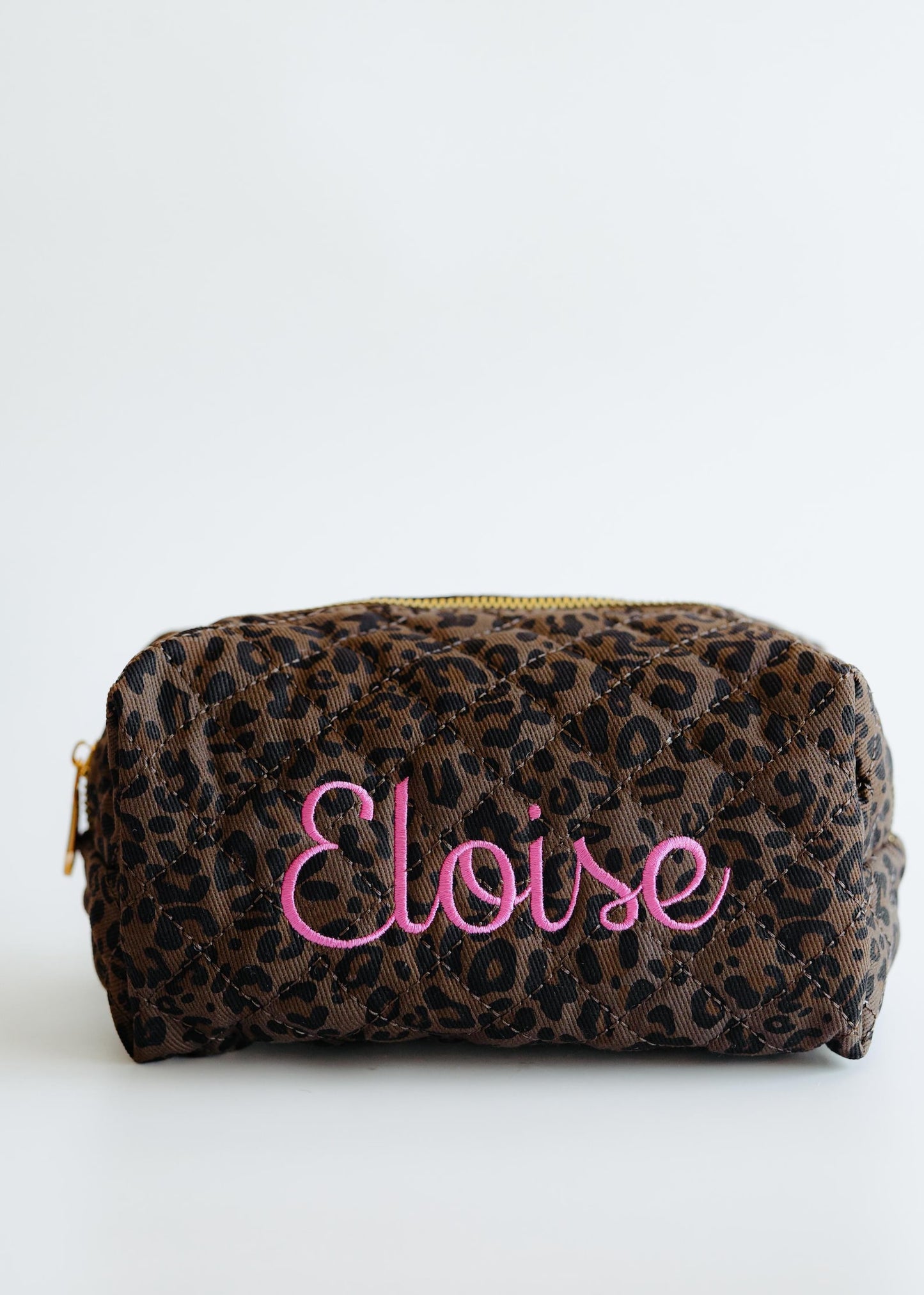Leopard cosmetic bag