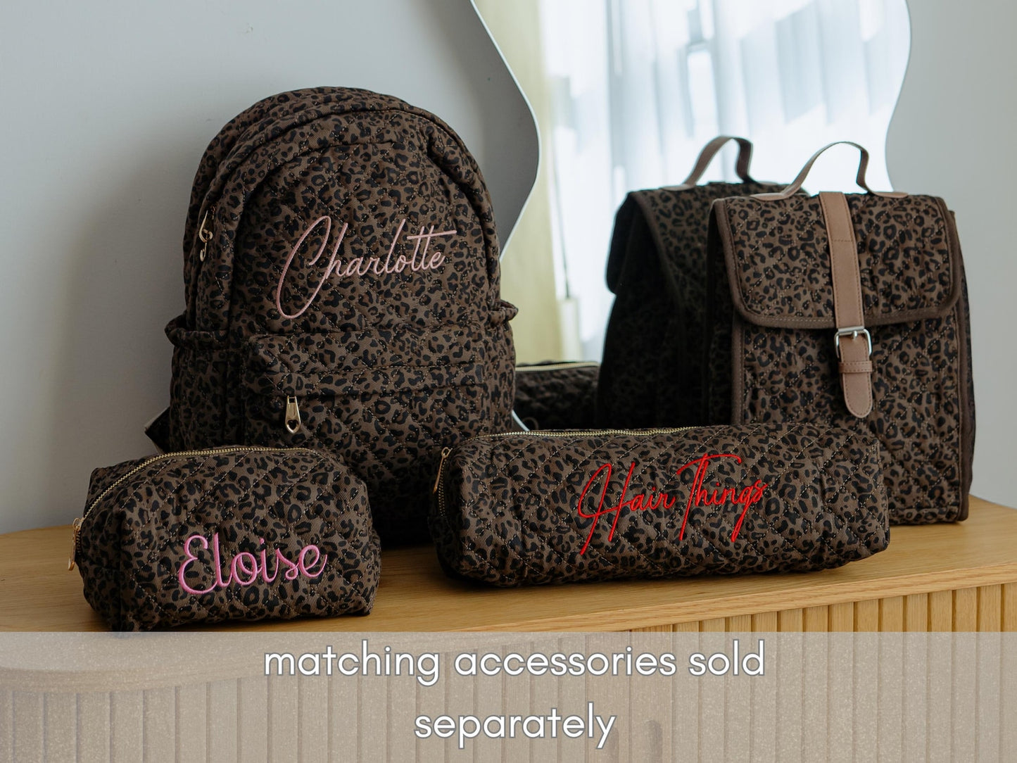 Leopard cosmetic bag