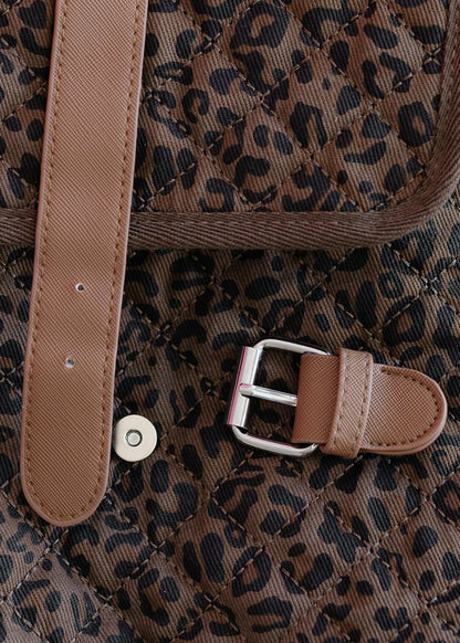 Quilted floral lunch bag