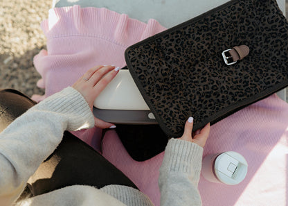 Quilted floral lunch bag