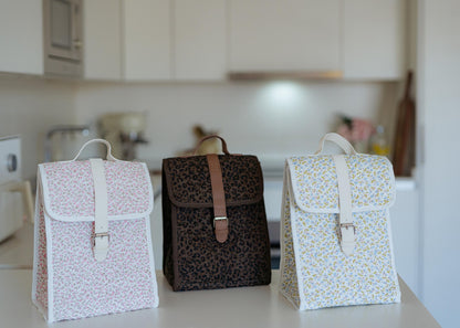 Leopard quilted Lunch Bag