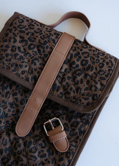 Leopard quilted Lunch Bag