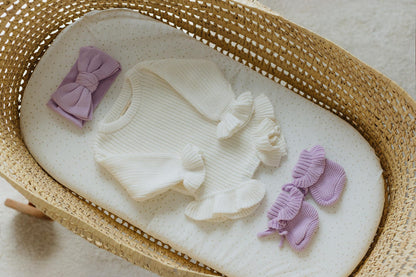 Baby Girl Knit Outfit Set