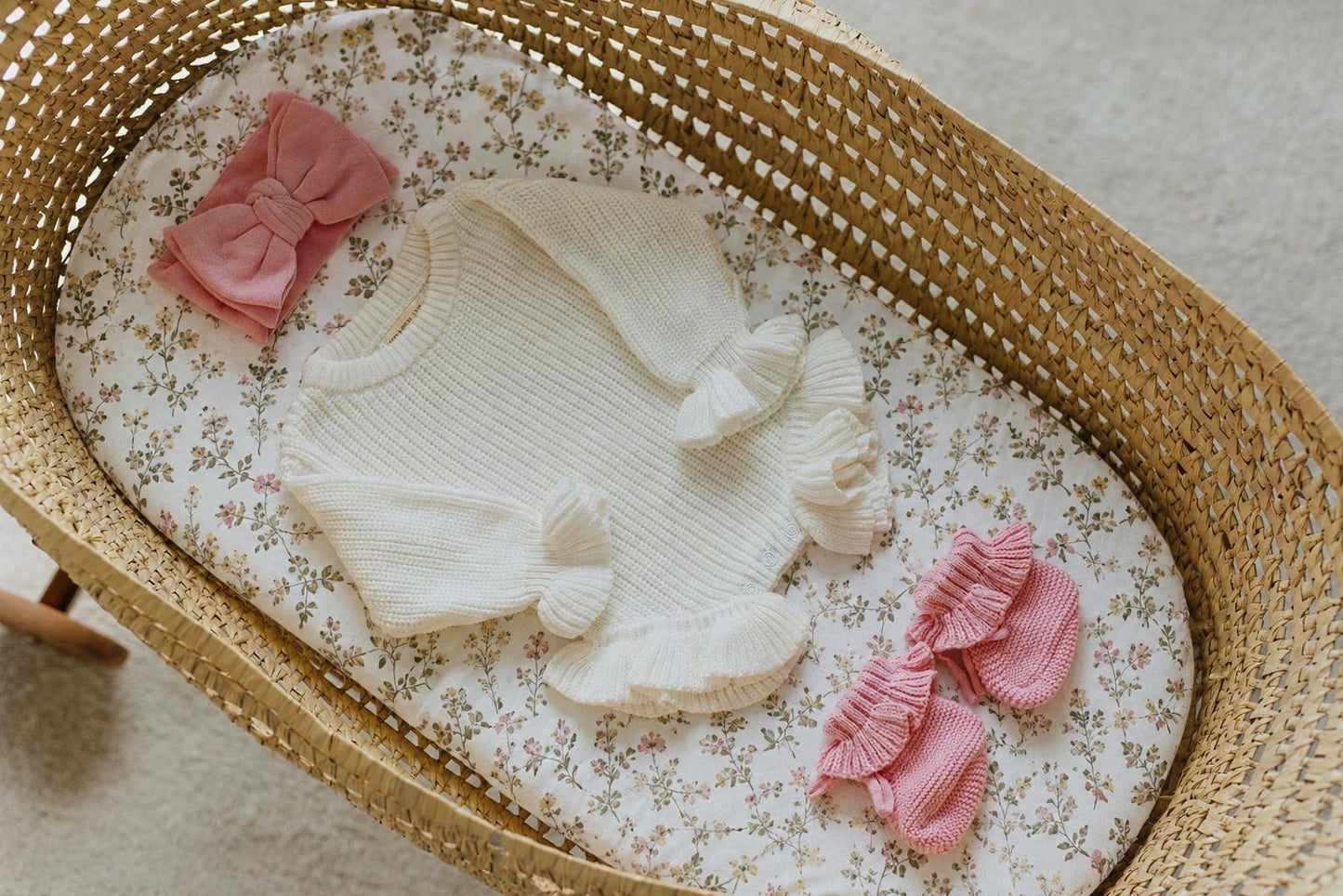 Baby Girl Knit Outfit Set